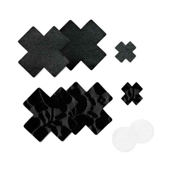 Nippies Basic Black Crosses Pasty Size C