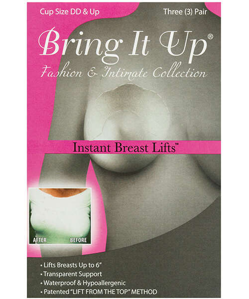 Bring it Up Plus Size Breast Lifts - DD Cup & Larger Pack of 3