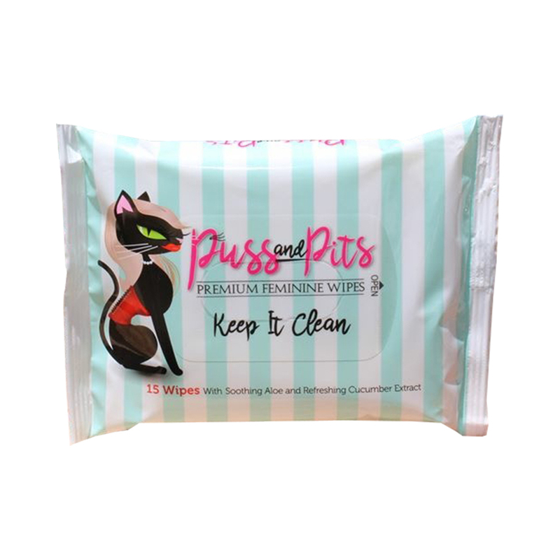 Puss and Pits Wipes 15pk