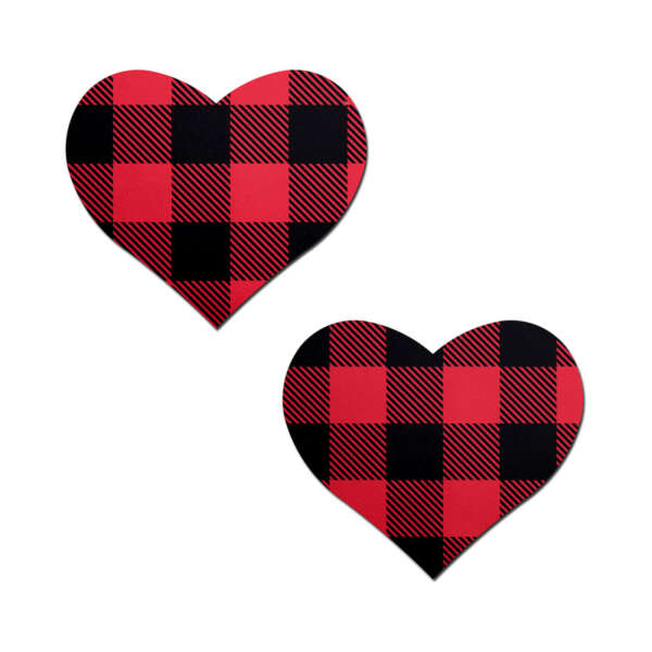 Pastease Buffalo Plaid Heart Red