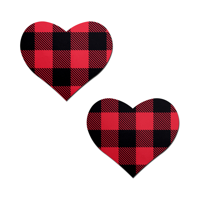 Pastease Buffalo Plaid Heart Red