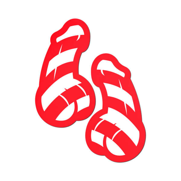 Pastease Candy Cane Penis Red/White