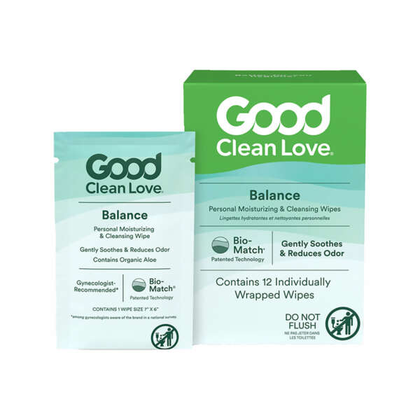 Good Clean Love Rebalance Wipes 12-Pack