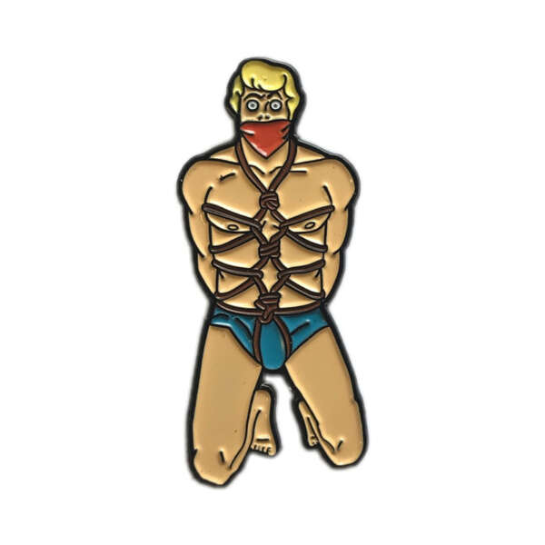 G&K The Blonde Guy Enamel Pin