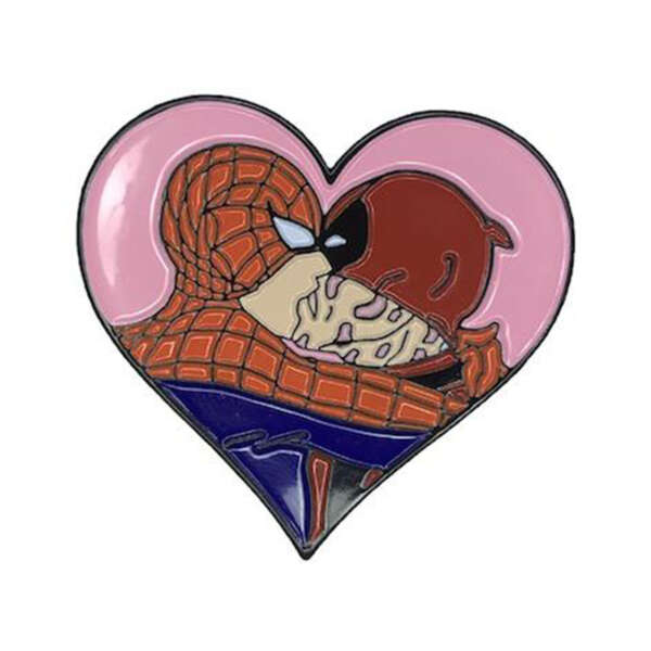 G&K Webhead Hearts Merc Enamel Pin
