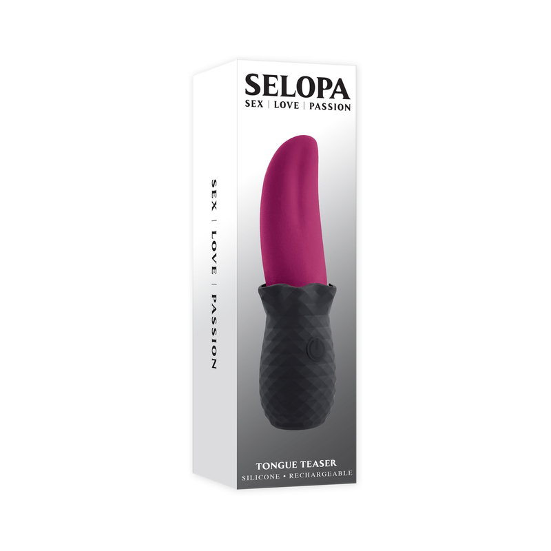 Selopa Tongue Teaser Vib Recharge Pk/Bk