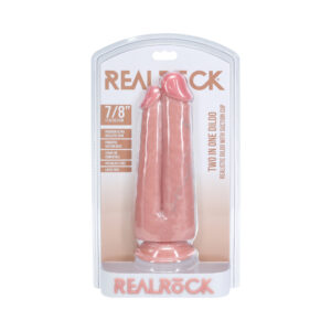RealRock Two in One 7/8in Dildo Beige