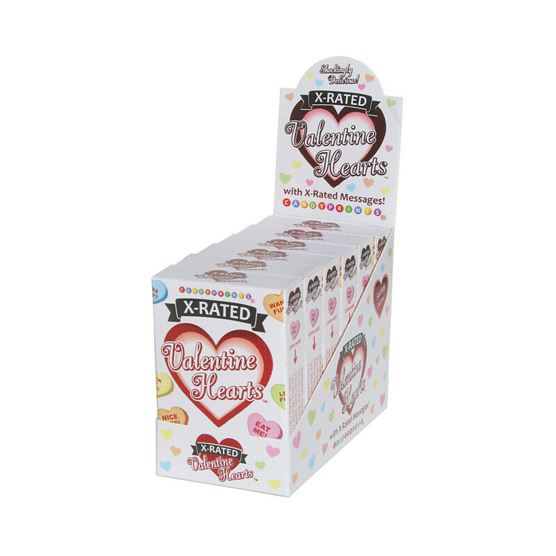 X-Rated Valentine Hearts Candy 6pc DP