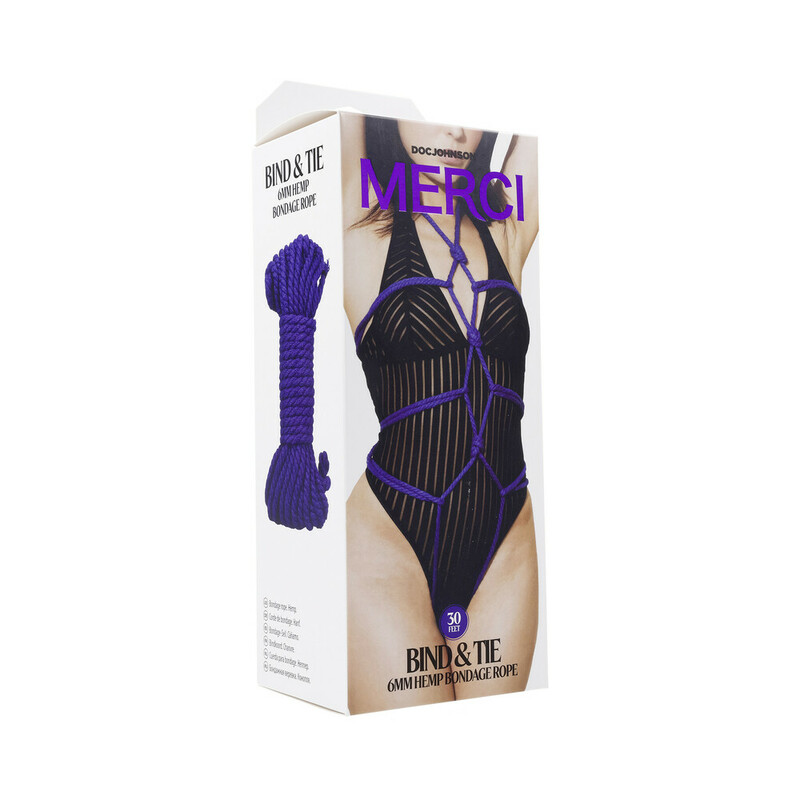 Merci Bind & Tie 6mm Hemp Rope 30ft Viol