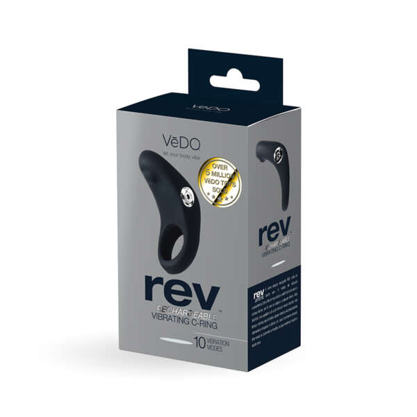 VeDO Rev Rechargeable Vibrating CRing Bk