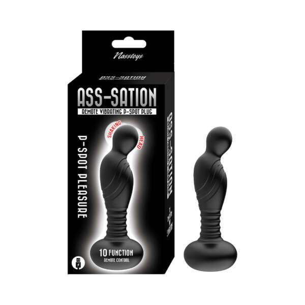 Ass-Sation Remote Vib P-Spot Plug Bk
