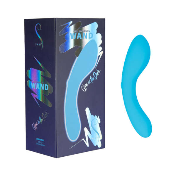 Swan The Mini Swan Wand GITD Blue
