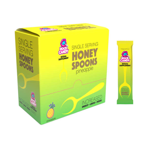 Rock Candy Honey Spoons Pineapple 24/DP