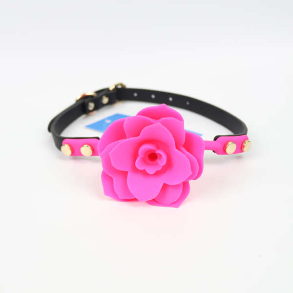 Ple'sur Flower Ball Gag Breathable Silicone- Pink