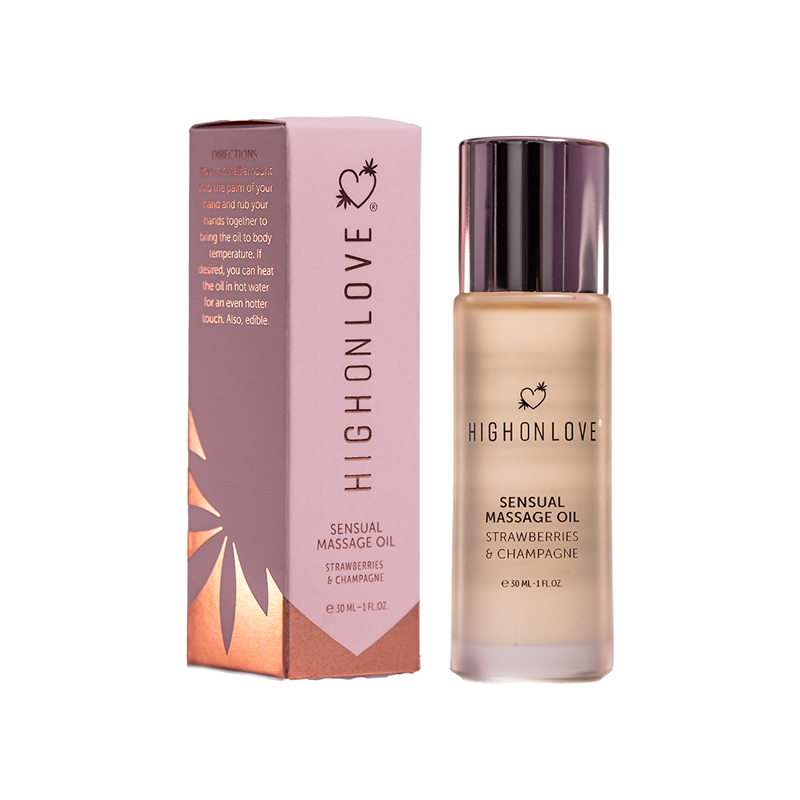 HighOnLove Mini Mass Oil StrawbChamp 1oz
