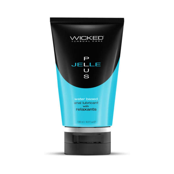 Wicked Jelle Plus Anal Lube W/Relaxa 4oz