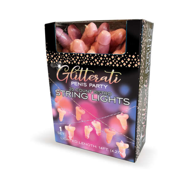 Glitterati Penis Party String Light 14ft