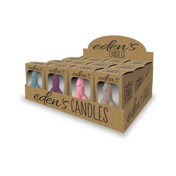 Eden's Penis Candles 12pc Display