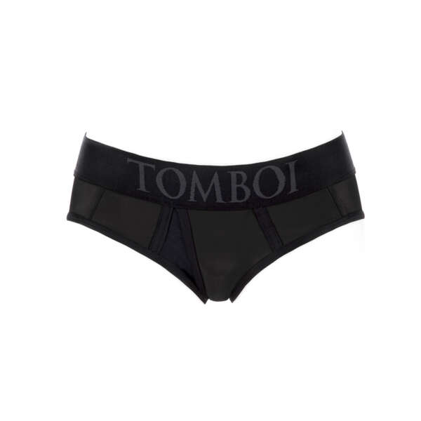 SpareParts Tomboi Cover Brief Nylon Bk L