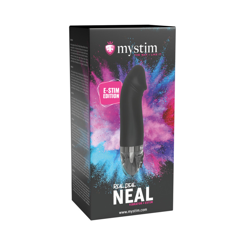 Mystim Real Deal Neal eStim Vibrator Blk