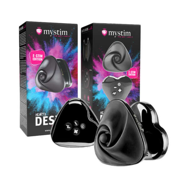 Mystim Heart's Desire eStim Vibrator Blk