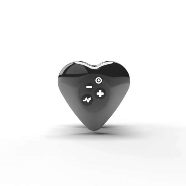 Mystim Heart's Desire eStim Lay On Vibrator Black