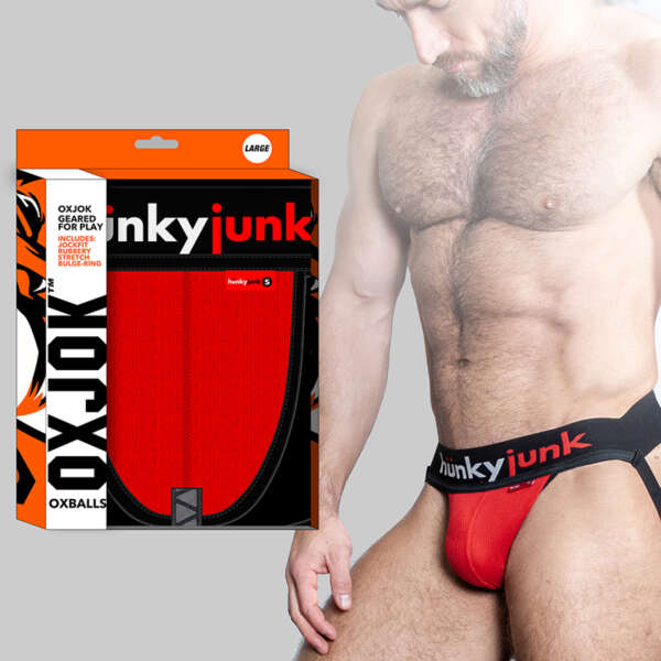 Oxballs Hunker Comfy-Pouch Jock Red M