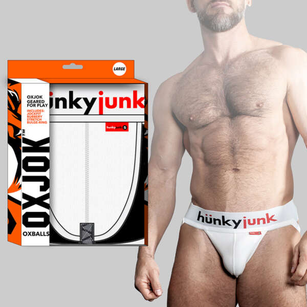 Oxballs Hunker Comfy-Pouch Jock White M