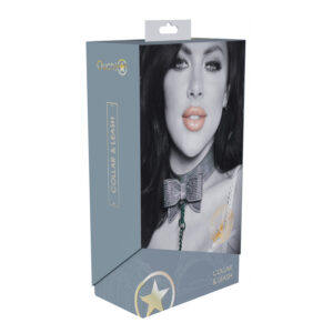 Ouch! Paris Collection Collar w/Leash Bk