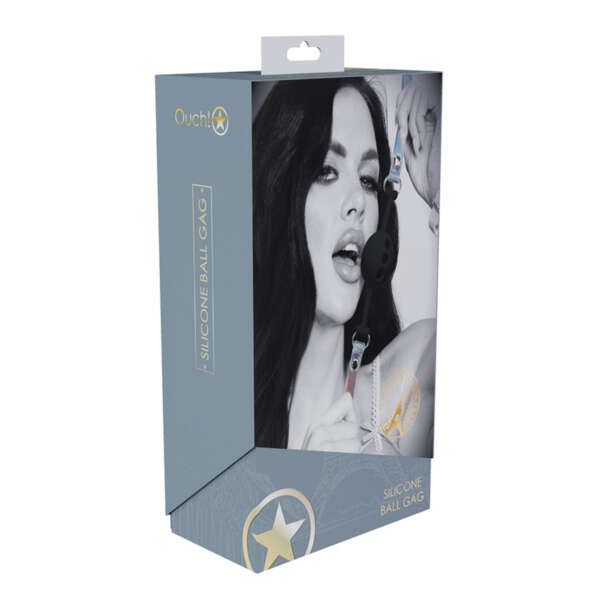 Ouch! Paris Collection Sili Ball Gag Blk