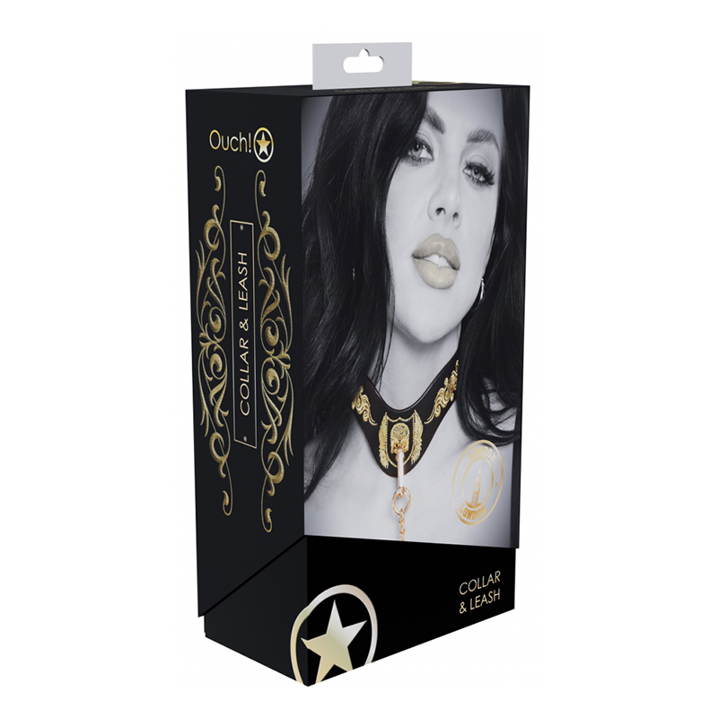 Ouch! London Collection Collar w/ Leash