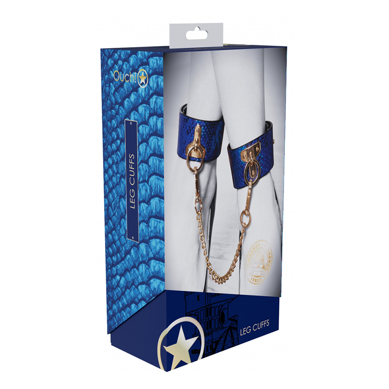 Ouch Florence Collection Leg Cuffs Blue