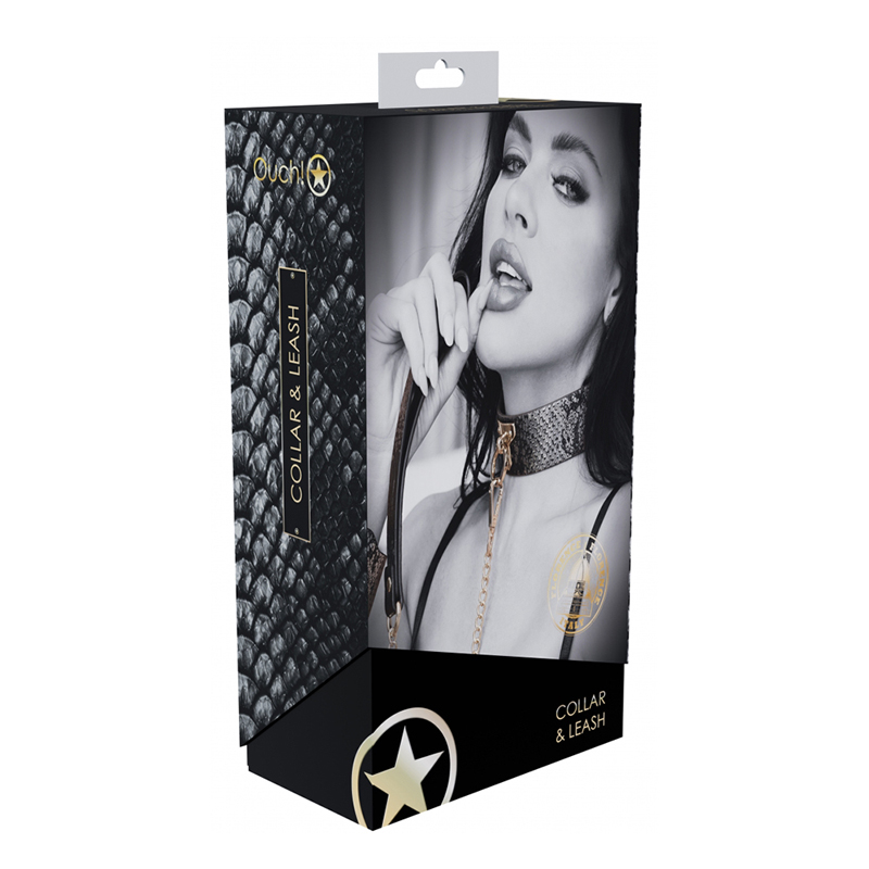 Ouch Florence Collection Collar Leash Bk