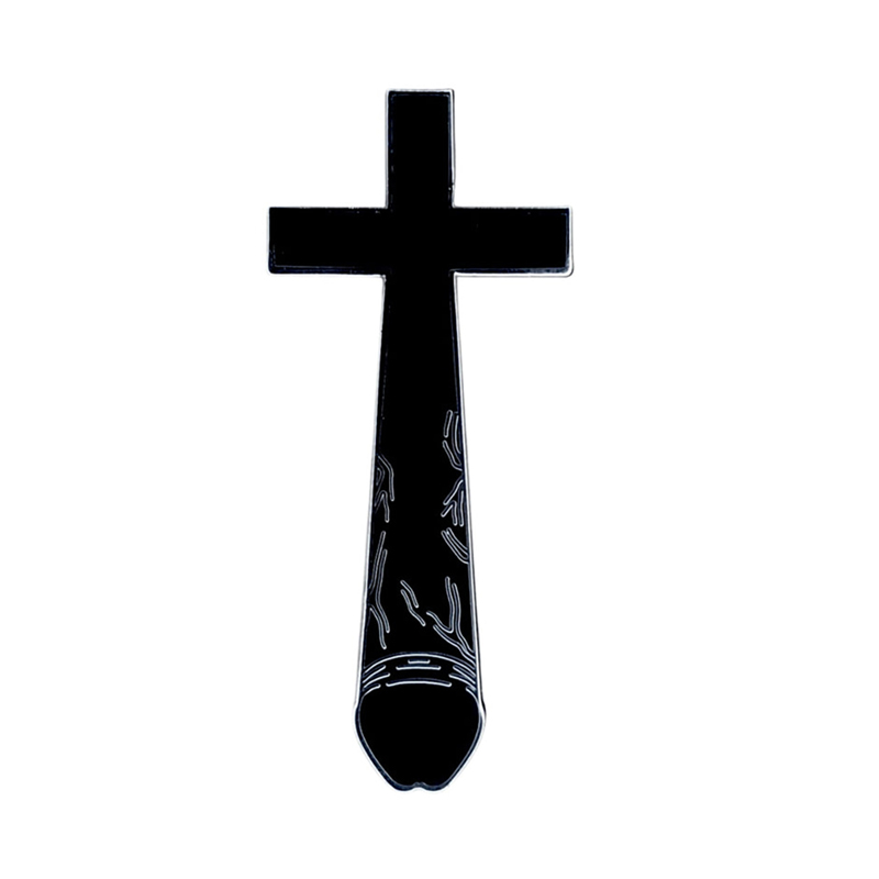 G&K Crucifux Enamel Pin