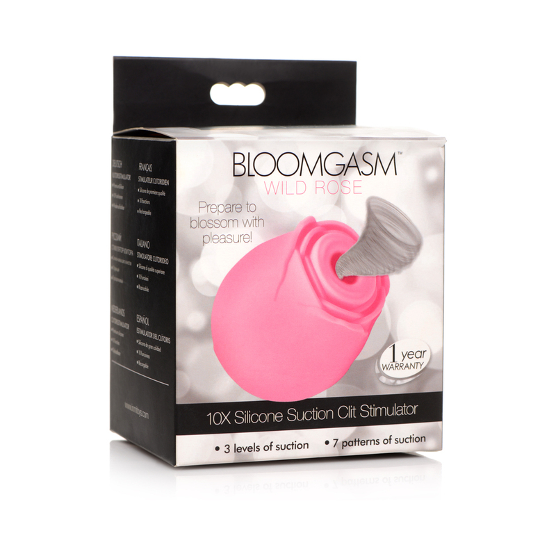 Bloomgasm Wild Rose Suct Clit Stim Pink