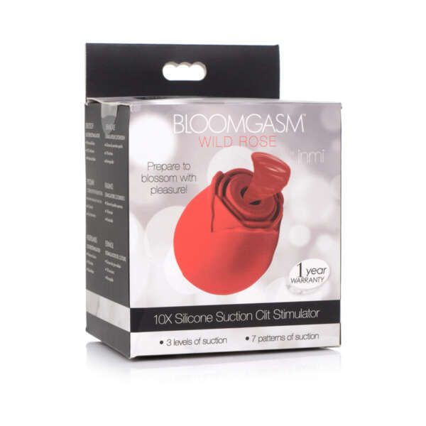 Bloomgasm Wild Rose Suct Clit Stim Red