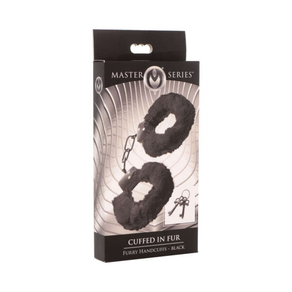 Master Series Cuffed in Fur Handcuff Blk
