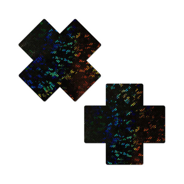 Pastease Plus X BlkDiscoBall BreastCover