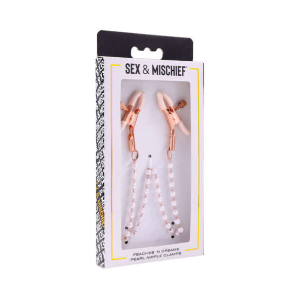 SS S&M Peaches 'n CreaMe Pearl Nip Clamp