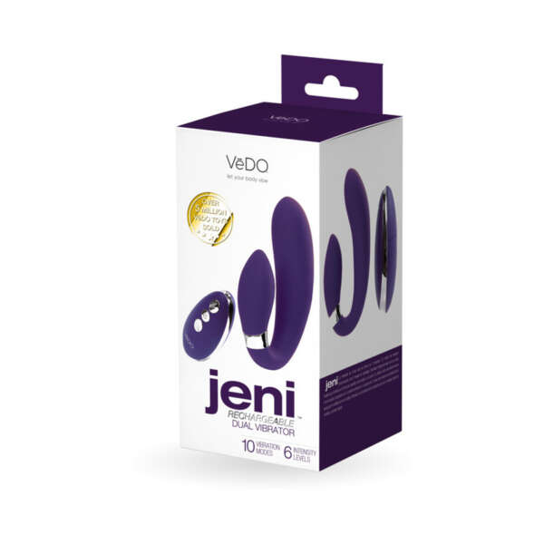 Vedo Jeni C-Shaped Dual Vibe W/Remote Pu