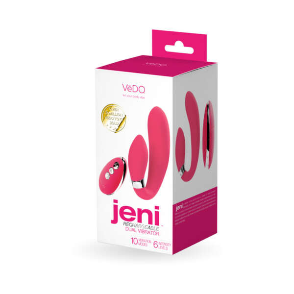 Vedo Jeni C-Shaped Dual Vibe W/Remote Pk