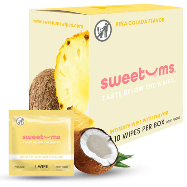Sweetums Intimate Wipes Pina Colada Flav