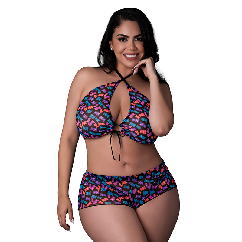 MS Hazy Dayz Halter & Short GumBear Q