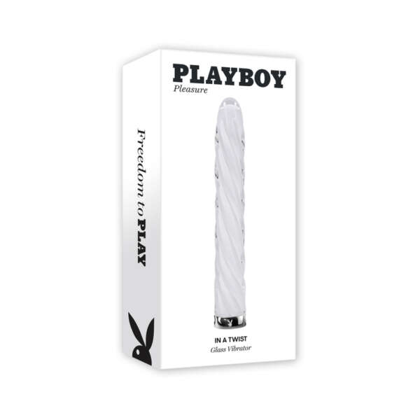 PB In A Twist Rechargeable Glass Vibe Wh