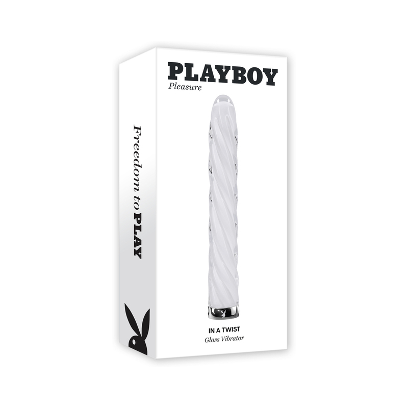 PB In A Twist Rechargeable Glass Vibe Wh