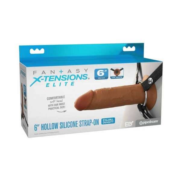 FX Elite Hollow Strap-On 6in Br