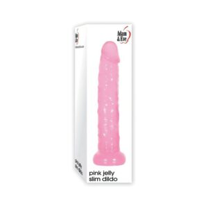 A&E Pink Jelly Slim Dildo