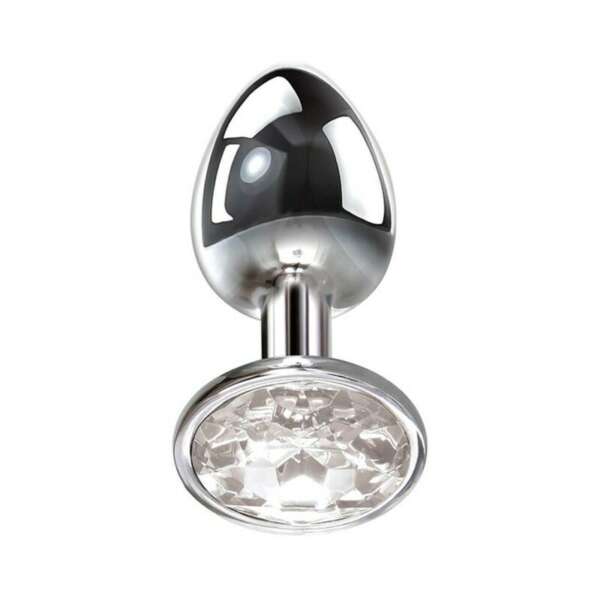 A&E Clear Gem Anal Plug Small