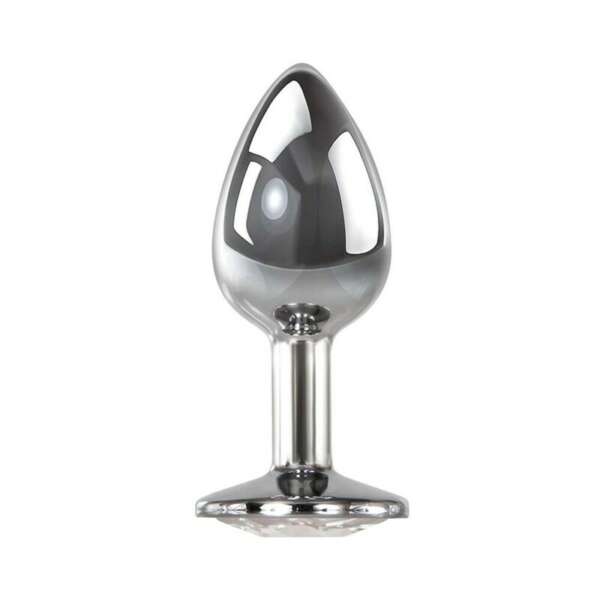 A&E Clear Gem Anal Plug Medium