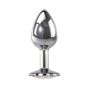 A&E Clear Gem Anal Plug Medium